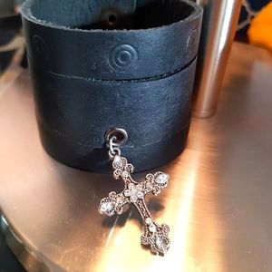 Custom leather cuff bracelet